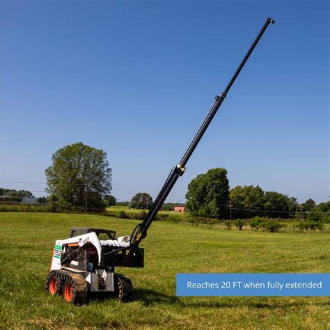 telescopic boom-hydraulic skid steer loader attachment|telescopic hydraulic boom.